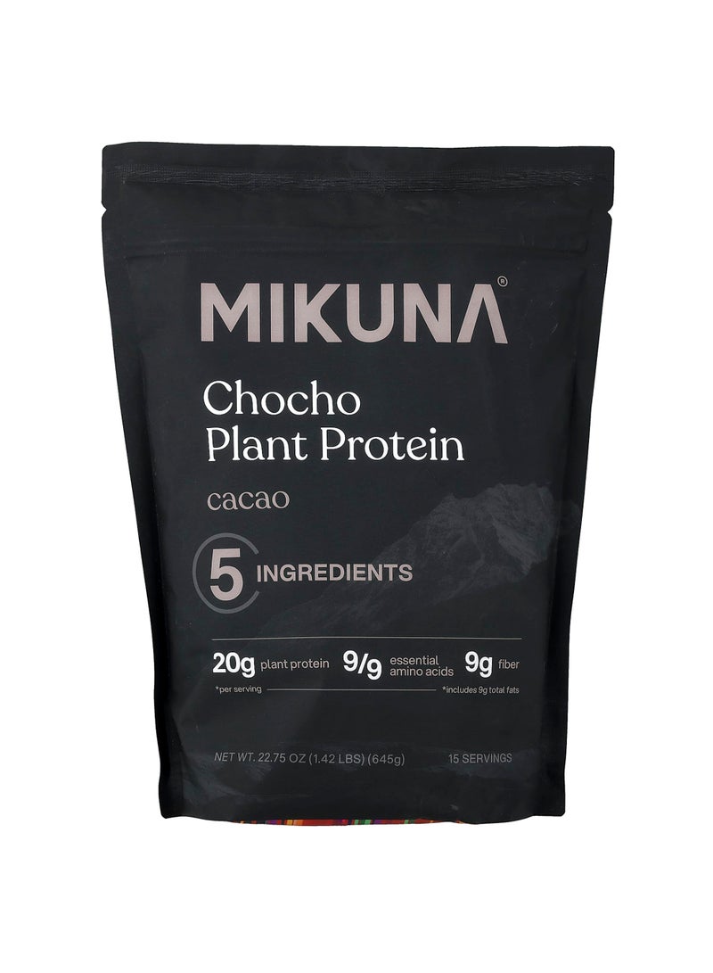 Chocho Plant Protein Powder, Cacao, 1.42 lbs (645 g)